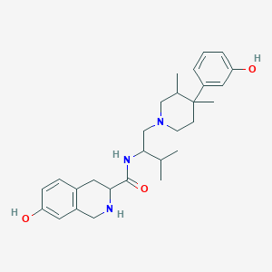 7-hydroxy-N-[1-[4-(3-hydroxyphenyl)-3,4-dimethylpiperidin-1-yl]-3-methylbutan-2-yl]-1,2,3,4-tetrahydroisoquinoline-3-carboxamide