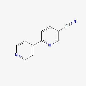 molecular formula C11H7N3 B1339014 [2,4'-联吡啶]-5-碳腈 CAS No. 834881-86-6