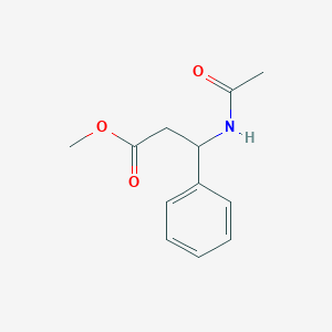 molecular formula C12H15NO3 B13390148 Methyl 3-acetamido-3-phenylpropanoate 