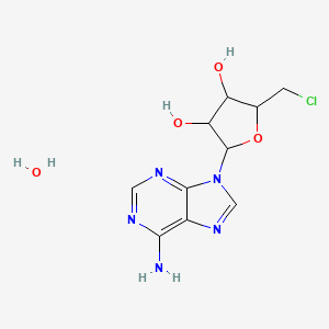 (2R,3R,4S,5S)-2-(6-Amino-9H-purin-9-yl)-5-(chloromethyl)tetrahydrofuran-3,4-diol xhydrate