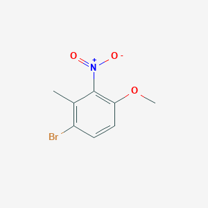 molecular formula C8H8BrNO3 B1339018 1-溴-4-甲氧基-2-甲基-3-硝基苯 CAS No. 85598-13-6