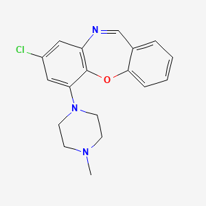 molecular formula C18H18ClN3O B13390191 8-Chloro-6-(4-Methyl-1-Piperazinyl)Benzo[B][1,5]Benzoxazepine 