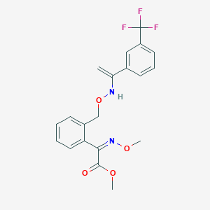 molecular formula C20H19F3N2O4 B13390204 methyl (2Z)-2-methoxyimino-2-[2-[[1-[3-(trifluoromethyl)phenyl]ethenylamino]oxymethyl]phenyl]acetate 