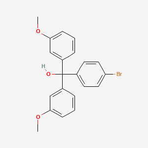 molecular formula C21H19BrO3 B13390222 4-Bromo-3',3''-dimethoxytrityl alcohol 