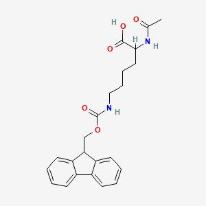 molecular formula C23H26N2O5 B13390236 L-Lysine,N2-acetyl-N6-[(9H-fluoren-9-ylmethoxy)carbonyl]- 