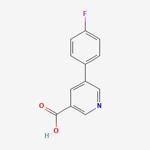 molecular formula C12H8FNO2 B1339025 5-(4-氟苯基)烟酸 CAS No. 364064-17-5