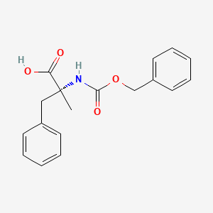 molecular formula C18H19NO4 B13390277 (R)-2-(benzyloxycarbonylamino)-2-methyl-3-phenylpropanoic acid 