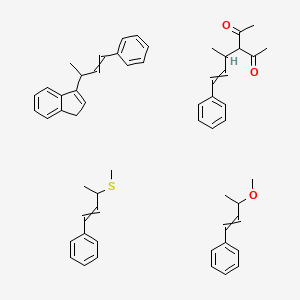 molecular formula C56H64O3S B13390282 Poly[(phenyl glycidyl ether)-co-formaldehyde] 