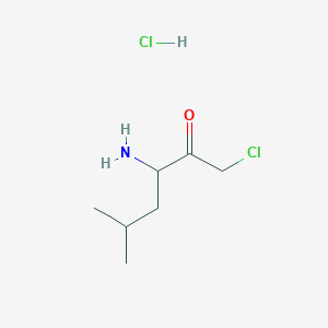 3-Amino-1-chloro-5-methylhexan-2-one--hydrogen chloride (1/1)