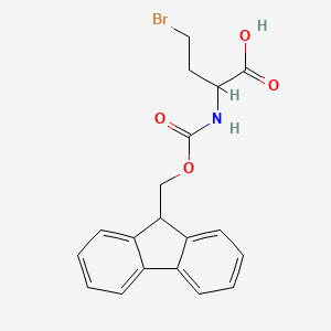 (R)-2-((((9H-fluoren-9-yl)methoxy)carbonyl)amino)-4-bromobutanoic acid