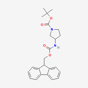 (S)-tert-butyl 3-(((9H-fluoren-9-yl)methoxy)carbonyl)pyrrolidine-1-carboxylate