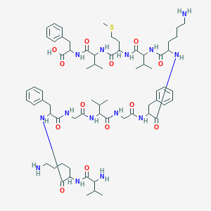 molecular formula C68H104N14O13S B13390373 Vkfgvgfkvmvf 