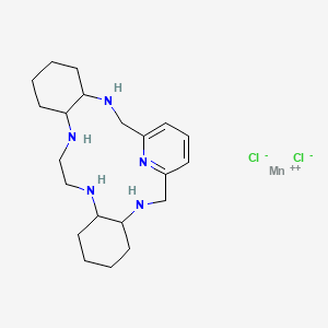 Manganese(2+);3,10,13,20,26-pentazatetracyclo[20.3.1.04,9.014,19]hexacosa-1(26),22,24-triene;dichloride