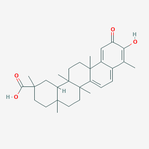 molecular formula C29H38O4 B13390490 10-Hydroxy-2,4a,6a,6a,9,14a-hexamethyl-11-oxo-1,3,4,5,6,13,14,14b-octahydropicene-2-carboxylic acid 