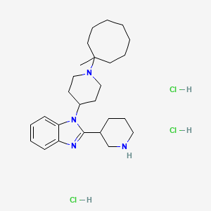 1-(1-(1-Methylcyclooctyl)piperidin-4-yl)-2-(piperidin-3-yl)-1H-Benzo[d]imidazole trihydrochloride