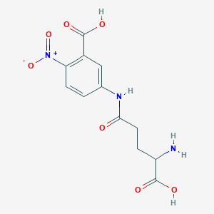 molecular formula C12H13N3O7 B13390531 5-(4-Amino-4-carboxybutanamido)-2-nitrobenzoic acid 