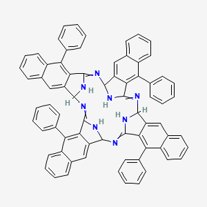 12,25,38,51-Tetraphenyl-2,15,28,41,53,54,55,56-octazatridecacyclo[40.10.1.13,14.116,27.129,40.04,13.06,11.017,26.019,24.030,39.032,37.043,52.045,50]hexapentaconta-1,4,6,8,10,12,14,17,19,21,23,25,27,30,32,34,36,38,40,43,45,47,49,51-tetracosaene