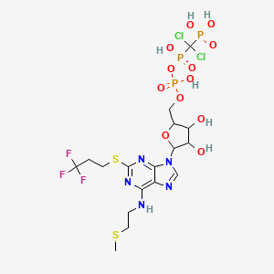 molecular formula C17H25Cl2F3N5O12P3S2 B13390593 Cangrelor; Kengreal 