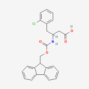 molecular formula C25H22ClNO4 B13390608 Fmoc-beta-hophe(2-cl)-oh 