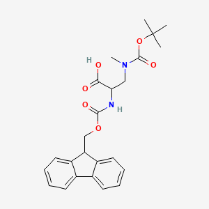 molecular formula C24H28N2O6 B13390612 (S)-2-(Fmoc-amino)-3-[Boc(methyl)amino]propanoic Acid 