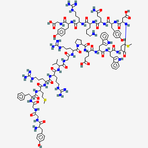 molecular formula C130H184N38O31S2 B13390617 Bovine adrenal medulla-22P 