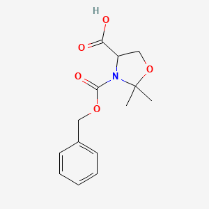 molecular formula C14H17NO5 B13390637 (S)-3-Cbz-2,2-dimethyloxazolidine-4-carboxylic Acid 