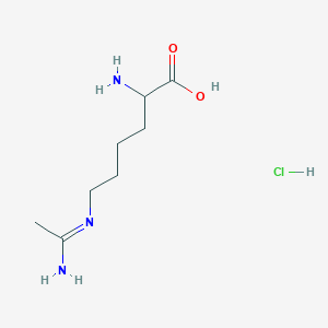 molecular formula C8H18ClN3O2 B13390670 epsilon-Acetimidoyllysine hydrochloride 