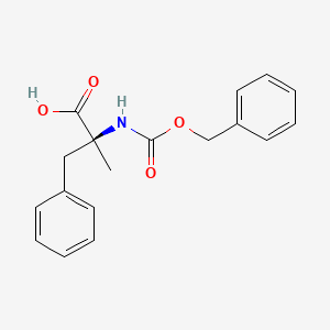 molecular formula C18H19NO4 B13390685 (S)-2-(benzyloxycarbonylamino)-2-methyl-3-phenylpropanoic acid 