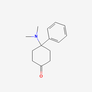 molecular formula C14H19NO B1339069 4-(Dimethylamino)-4-phenylcyclohexan-1-one CAS No. 65619-20-7