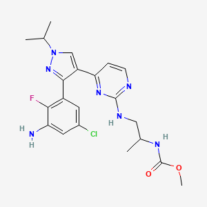 CarbaMic acid, N-[(1S)-2-[[4-[3-(3-aMino-5-chloro-2-fluorophenyl)-1-(1-Methylethyl)-1H-pyrazol-4-yl]-2-pyriMidinyl]aMino]-1-Methylethyl]-, Methyl ester