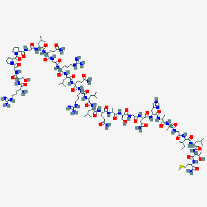 molecular formula C123H212N44O35S B13390697 H-DL-Arg-DL-Ser-Gly-DL-Pro-DL-Pro-Gly-DL-Leu-DL-Gln-Gly-DL-Arg-DL-Leu-DL-Gln-DL-Arg-DL-Leu-DL-Leu-DL-Gln-DL-Ala-DL-Ser-Gly-DL-Asn-DL-His-DL-Ala-DL-Ala-Gly-DL-xiIle-DL-Leu-DL-xiThr-DL-Met-NH2 