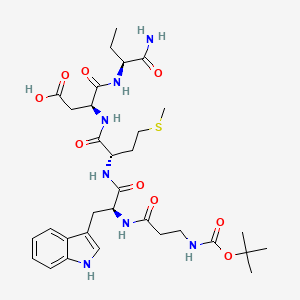 molecular formula C32H47N7O9S B13390699 Boc-bAla-Trp-Met-Asp-Abu-NH2 