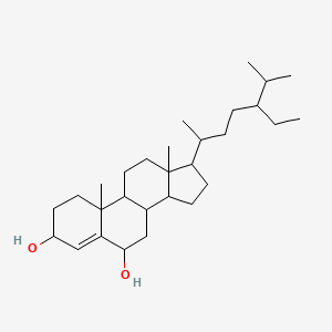 17-(5-ethyl-6-methylheptan-2-yl)-10,13-dimethyl-2,3,6,7,8,9,11,12,14,15,16,17-dodecahydro-1H-cyclopenta[a]phenanthrene-3,6-diol