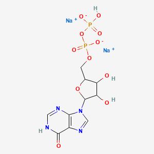 disodium;[[3,4-dihydroxy-5-(6-oxo-1H-purin-9-yl)oxolan-2-yl]methoxy-oxidophosphoryl] hydrogen phosphate