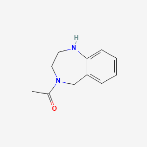 molecular formula C11H14N2O B1339073 4-Acetyl-2,3,4,5-tetrahydro-1H-1,4-benzodiazepine CAS No. 57756-36-2