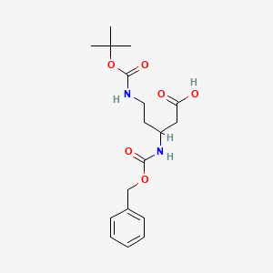 (R)-3-(((Benzyloxy)carbonyl)amino)-5-((tert-butoxycarbonyl)amino)pentanoic acid