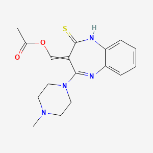 molecular formula C17H20N4O2S B13390757 Olanzapine ThioacetoxyMethylidene IMpurity 