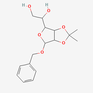 1-(2,2-Dimethyl-4-phenylmethoxy-3a,4,6,6a-tetrahydrofuro[3,4-d][1,3]dioxol-6-yl)ethane-1,2-diol