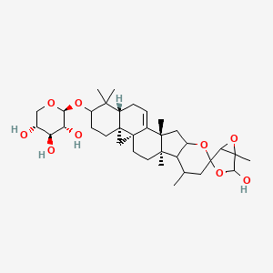 (2S,3R,4S,5R)-2-[(1'R,4'R,6'R,12'R,16'R,21'R)-2-hydroxy-1,4',6',12',17',17'-hexamethylspiro[3,6-dioxabicyclo[3.1.0]hexane-4,8'-9-oxahexacyclo[11.9.0.01,21.04,12.05,10.016,21]docos-13-ene]-18'-yl]oxyoxane-3,4,5-triol