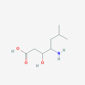 molecular formula C8H17NO3 B13390862 4-Amino-3-hydroxy-6-methylheptanoic acid 