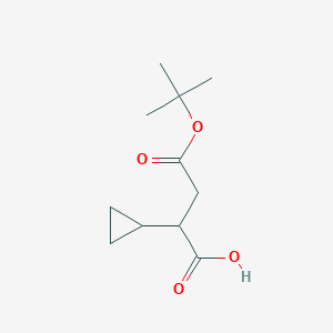 (S)-4-(tert-Butoxy)-2-cyclopropyl-4-oxobutanoic acid