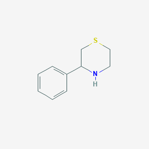 molecular formula C10H13NS B133909 3-Phenylthiomorpholine CAS No. 141849-62-9
