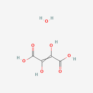 molecular formula C4H6O7 B13390908 2,3-Dihydroxybut-2-enedioic acid;hydrate 