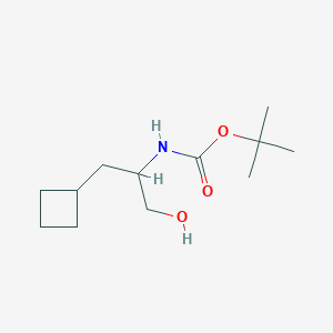B1339091 Tert-butyl [2-cyclobutyl-1-(hydroxymethyl)ethyl]carbamate CAS No. 816429-99-9