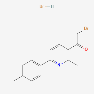 2-Bromo-1-(2-methyl-6-4-tolylpyridin-3-yl)ethanone hydrobromide