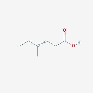 molecular formula C7H12O2 B13390948 4-methylhex-3-enoic acid 