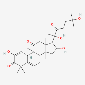 17-(2,6-dihydroxy-6-methyl-3-oxoheptan-2-yl)-2,16-dihydroxy-4,4,9,13,14-pentamethyl-8,10,12,15,16,17-hexahydro-7H-cyclopenta[a]phenanthrene-3,11-dione