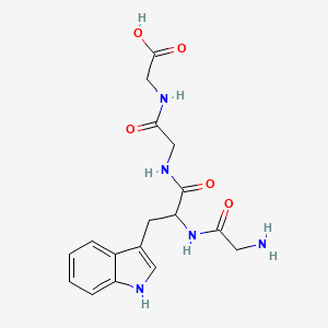 2-{2-[(2S)-2-(2-aminoacetamido)-3-(1H-indol-3-yl)propanamido]acetamido}acetic acid