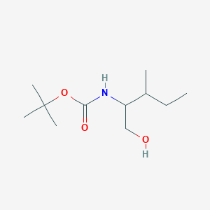 molecular formula C11H23NO3 B13390980 tert-butyl N-(1-hydroxy-3-methylpentan-2-yl)carbamate CAS No. 545433-88-3