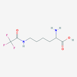 molecular formula C8H13F3N2O3 B13390991 2-Amino-6-(trifluoroacetamido)hexanoic acid 